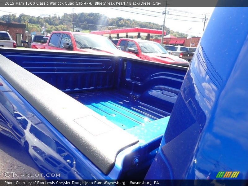 Blue Streak Pearl / Black/Diesel Gray 2019 Ram 1500 Classic Warlock Quad Cab 4x4