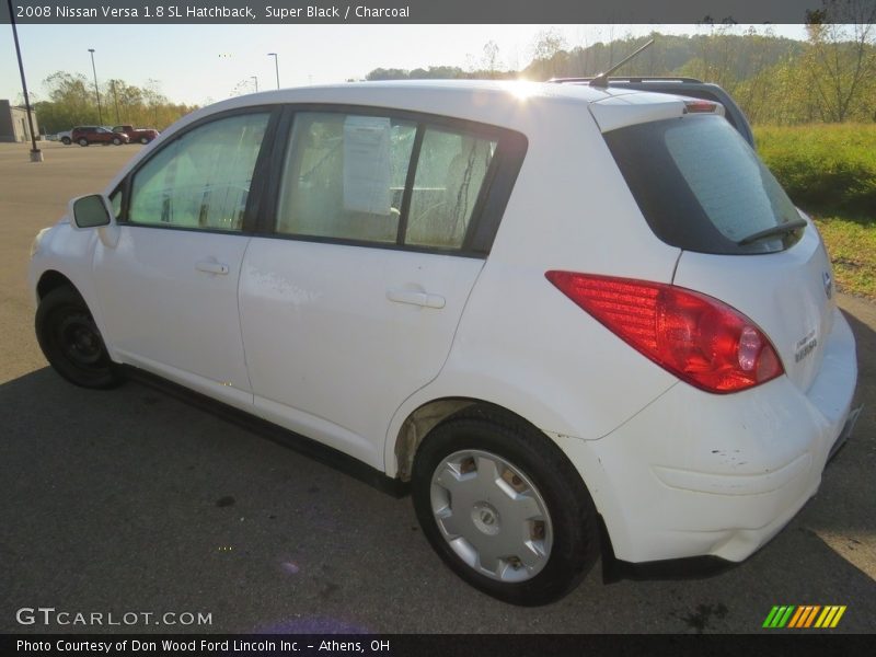 Super Black / Charcoal 2008 Nissan Versa 1.8 SL Hatchback