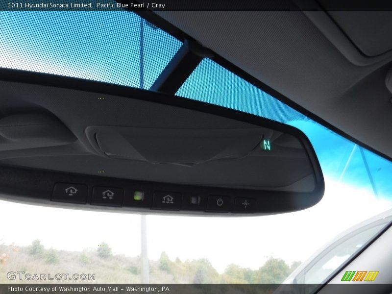 Pacific Blue Pearl / Gray 2011 Hyundai Sonata Limited