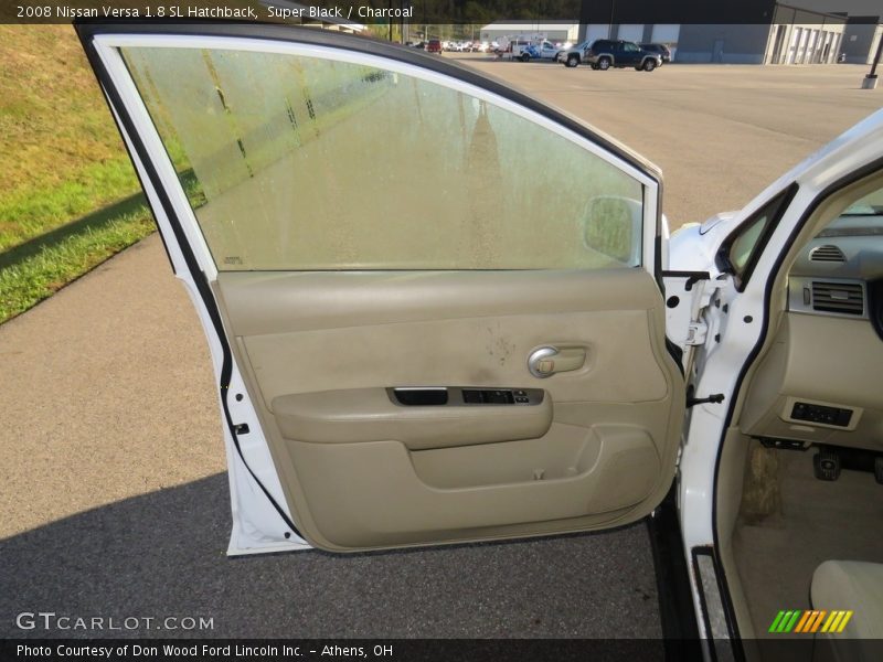 Super Black / Charcoal 2008 Nissan Versa 1.8 SL Hatchback