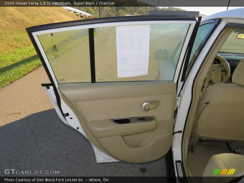 Super Black / Charcoal 2008 Nissan Versa 1.8 SL Hatchback