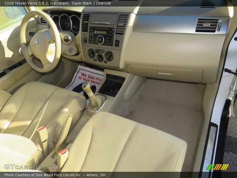 Super Black / Charcoal 2008 Nissan Versa 1.8 SL Hatchback
