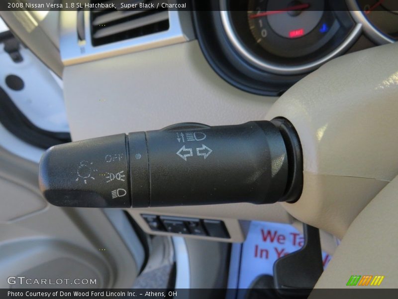 Super Black / Charcoal 2008 Nissan Versa 1.8 SL Hatchback