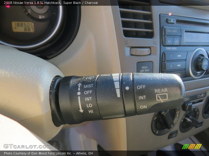 Super Black / Charcoal 2008 Nissan Versa 1.8 SL Hatchback