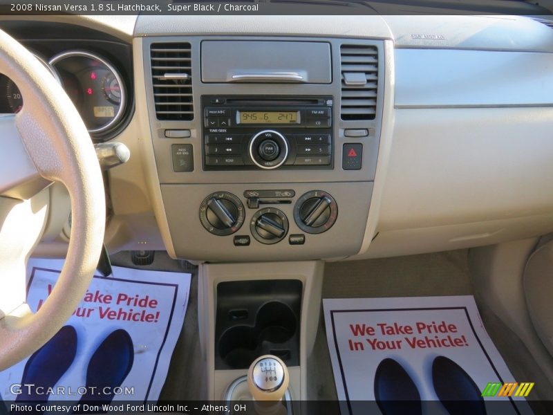 Super Black / Charcoal 2008 Nissan Versa 1.8 SL Hatchback