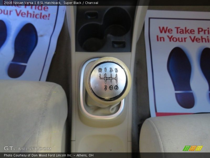 Super Black / Charcoal 2008 Nissan Versa 1.8 SL Hatchback