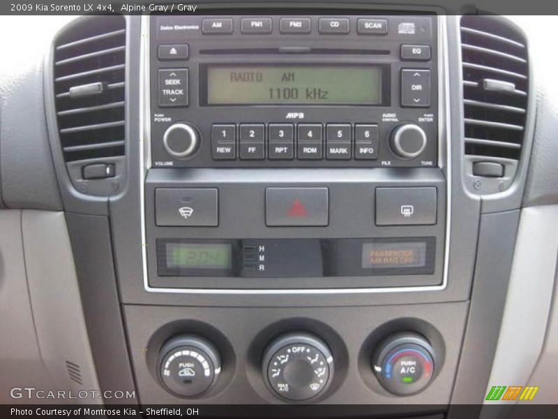 Alpine Gray / Gray 2009 Kia Sorento LX 4x4