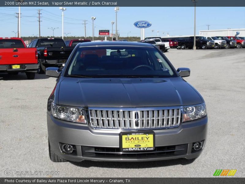 Vapor Silver Metallic / Dark Charcoal 2008 Lincoln MKZ Sedan