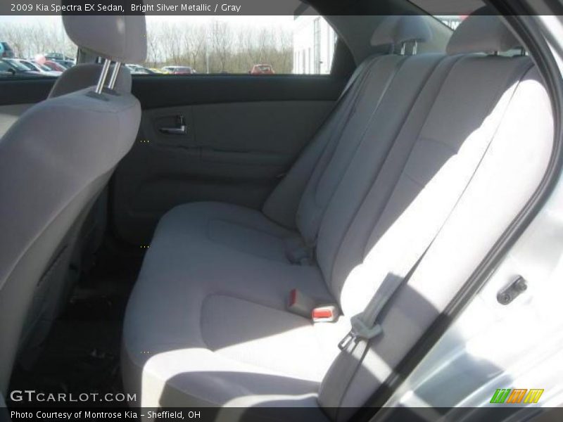 Bright Silver Metallic / Gray 2009 Kia Spectra EX Sedan