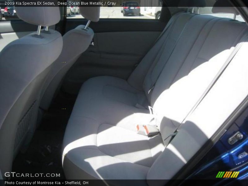 Deep Ocean Blue Metallic / Gray 2009 Kia Spectra EX Sedan