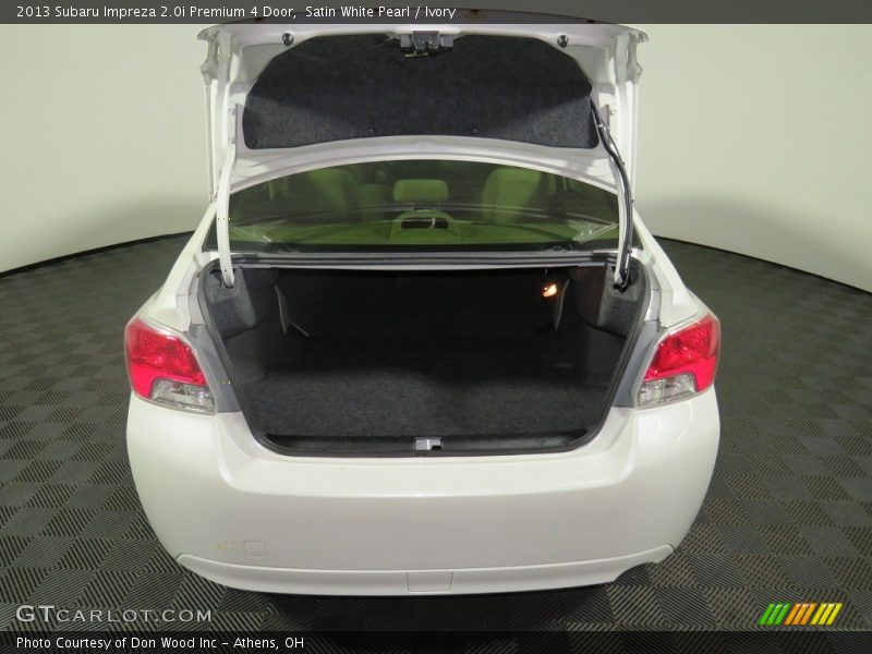 Satin White Pearl / Ivory 2013 Subaru Impreza 2.0i Premium 4 Door