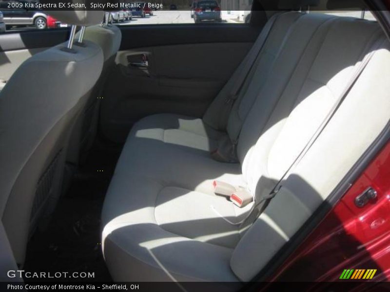 Spicy Red Metallic / Beige 2009 Kia Spectra EX Sedan