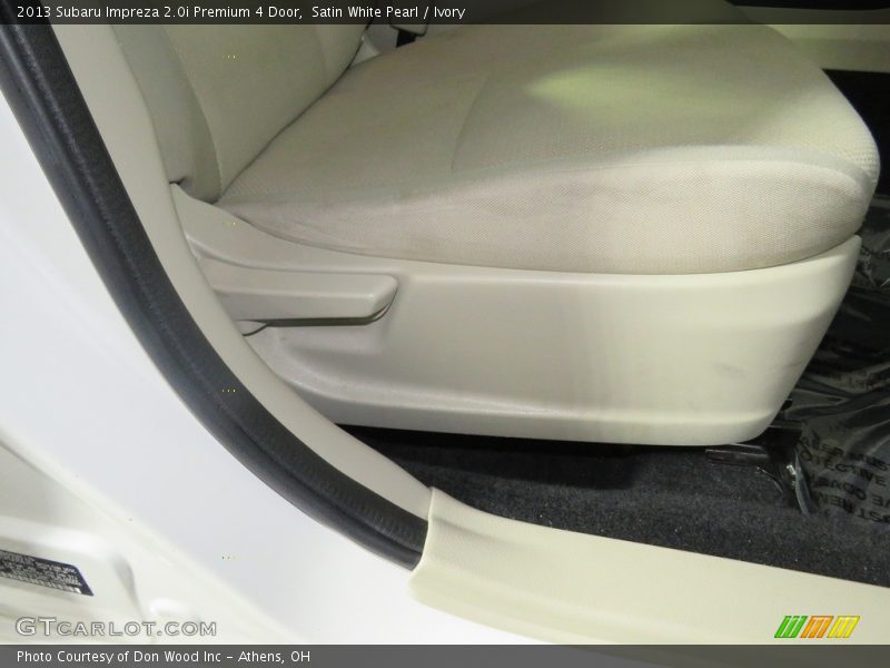 Satin White Pearl / Ivory 2013 Subaru Impreza 2.0i Premium 4 Door