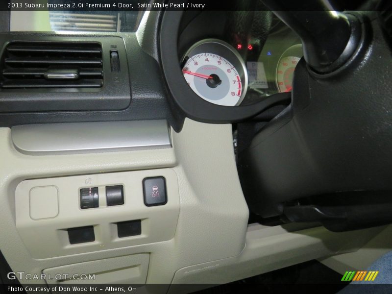 Satin White Pearl / Ivory 2013 Subaru Impreza 2.0i Premium 4 Door