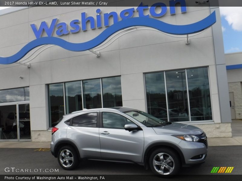 Lunar Silver Metallic / Gray 2017 Honda HR-V EX-L AWD