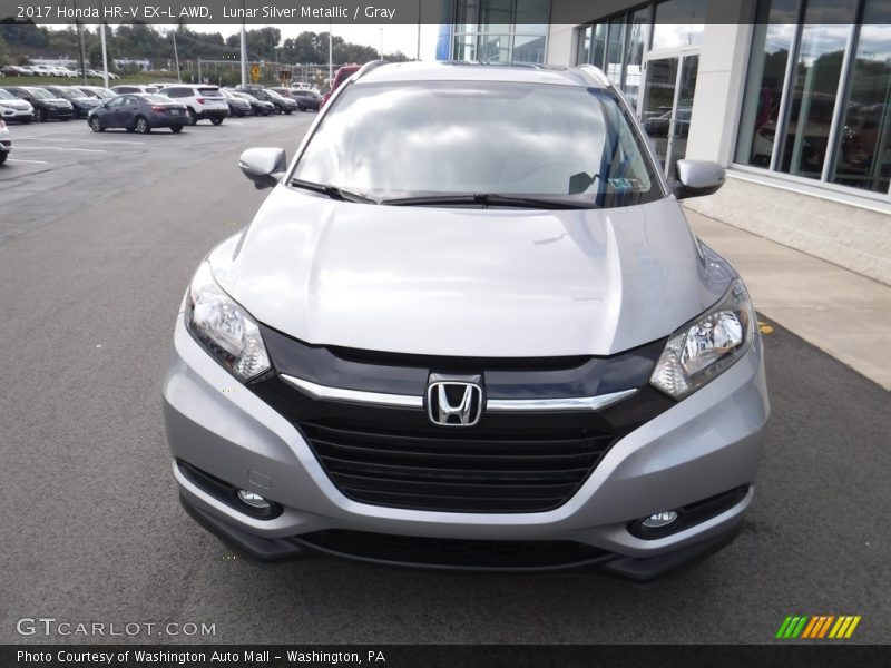 Lunar Silver Metallic / Gray 2017 Honda HR-V EX-L AWD