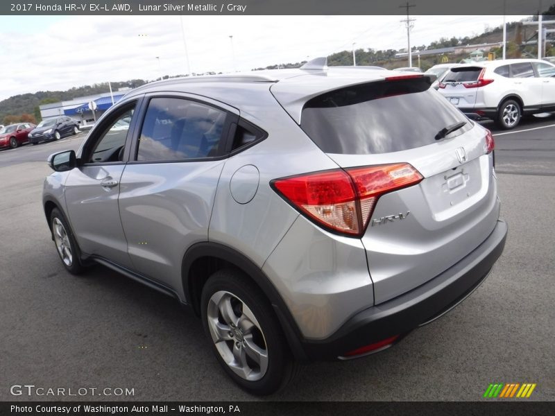 Lunar Silver Metallic / Gray 2017 Honda HR-V EX-L AWD