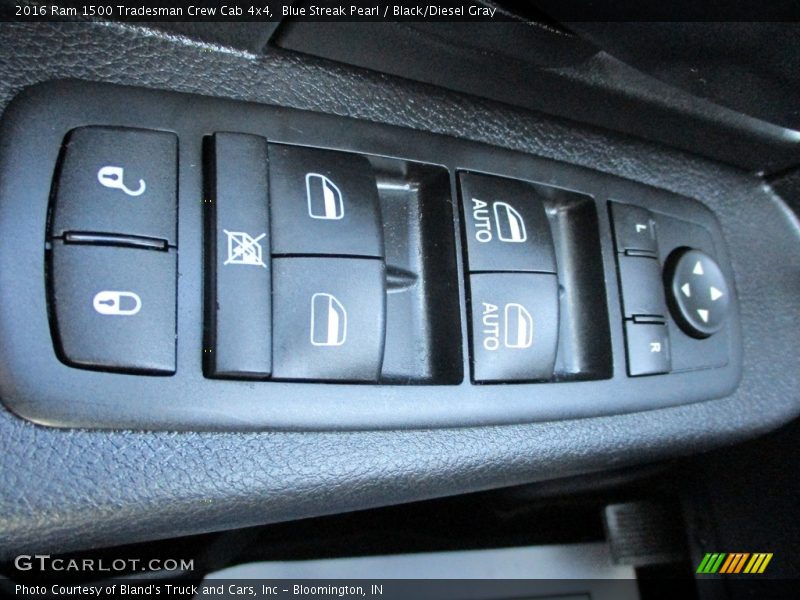 Blue Streak Pearl / Black/Diesel Gray 2016 Ram 1500 Tradesman Crew Cab 4x4