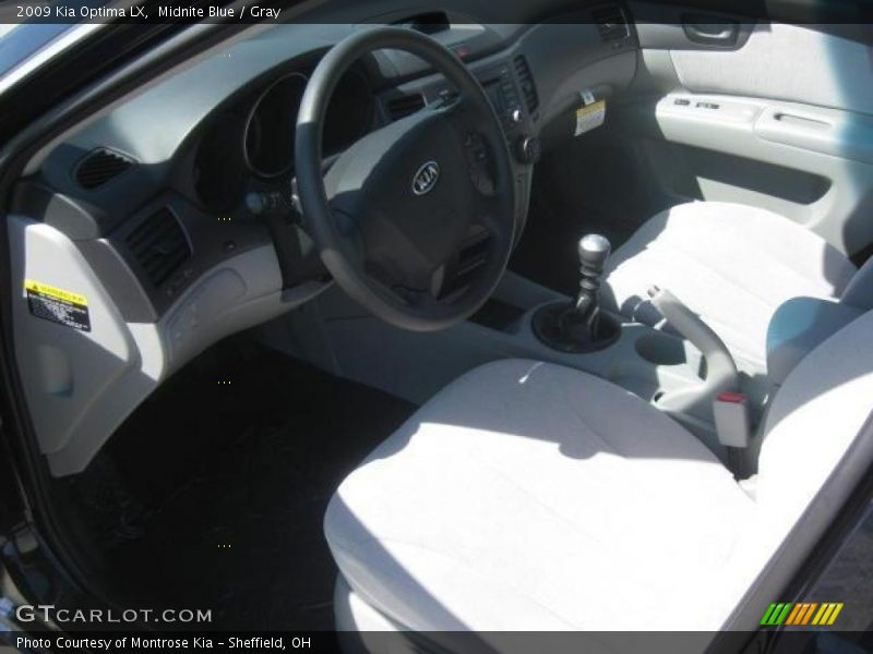 Midnite Blue / Gray 2009 Kia Optima LX