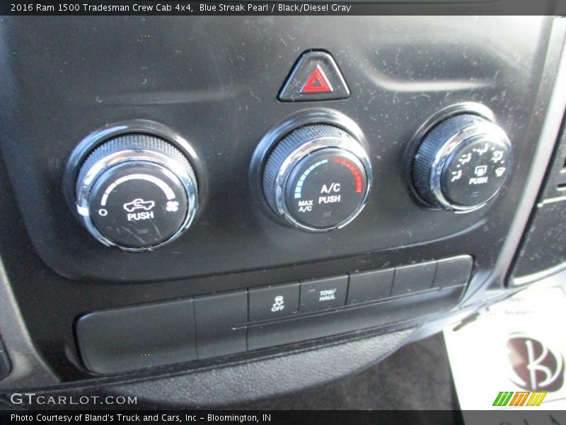 Blue Streak Pearl / Black/Diesel Gray 2016 Ram 1500 Tradesman Crew Cab 4x4