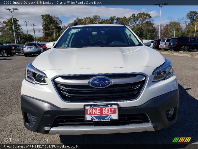 Crystal White Pearl / Slate Black 2020 Subaru Outback 2.5i Limited