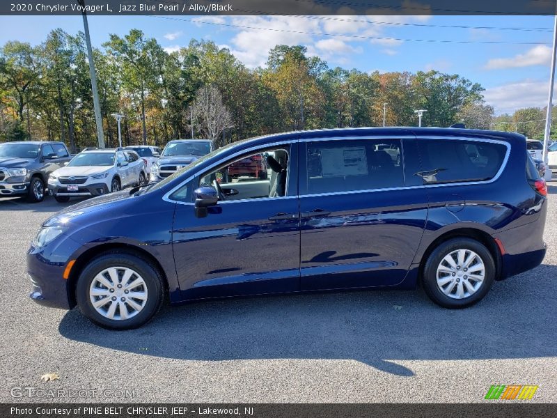 Jazz Blue Pearl / Alloy/Black 2020 Chrysler Voyager L