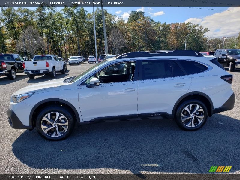 Crystal White Pearl / Slate Black 2020 Subaru Outback 2.5i Limited