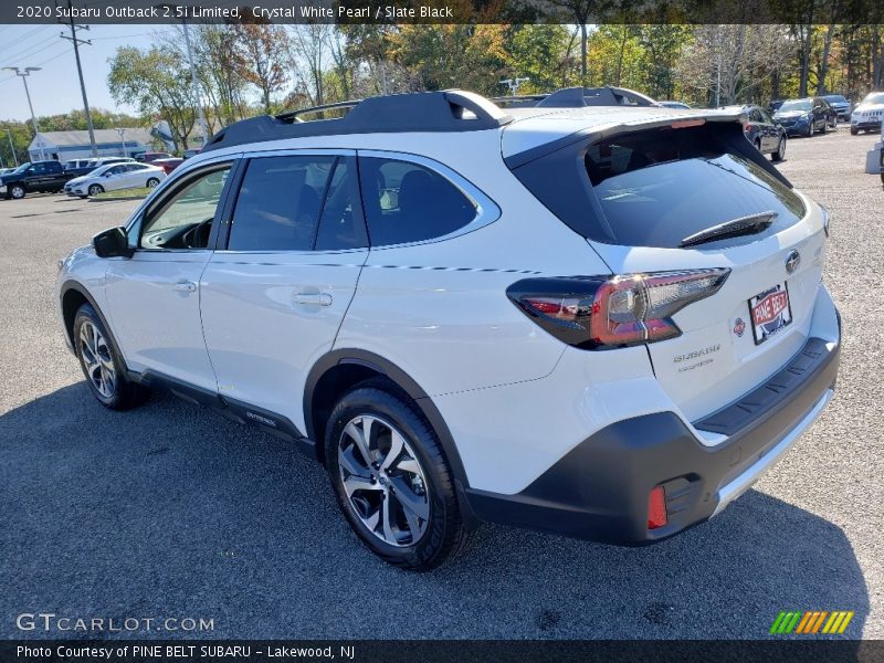 Crystal White Pearl / Slate Black 2020 Subaru Outback 2.5i Limited