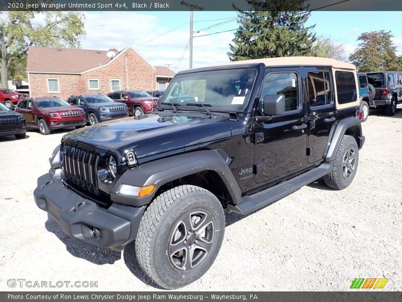 Black / Black 2020 Jeep Wrangler Unlimited Sport 4x4