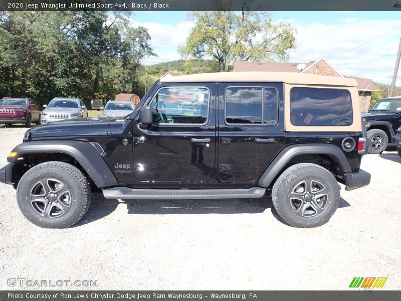 Black / Black 2020 Jeep Wrangler Unlimited Sport 4x4