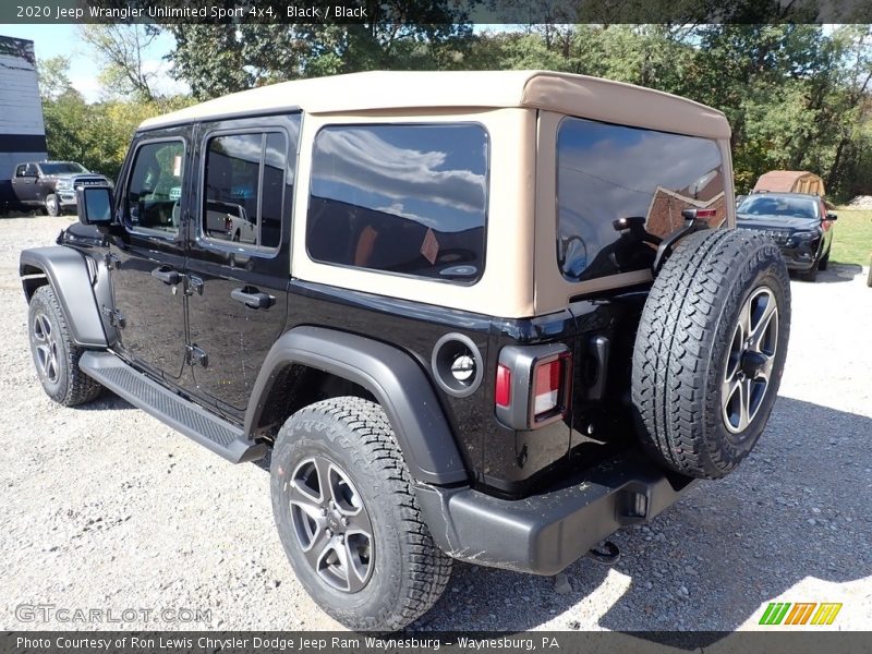 Black / Black 2020 Jeep Wrangler Unlimited Sport 4x4