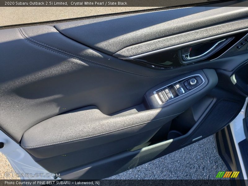 Crystal White Pearl / Slate Black 2020 Subaru Outback 2.5i Limited