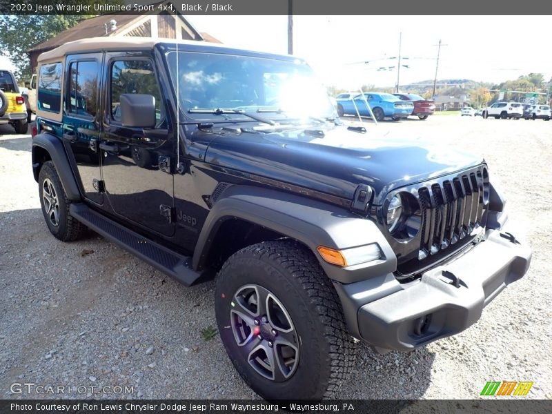 Black / Black 2020 Jeep Wrangler Unlimited Sport 4x4