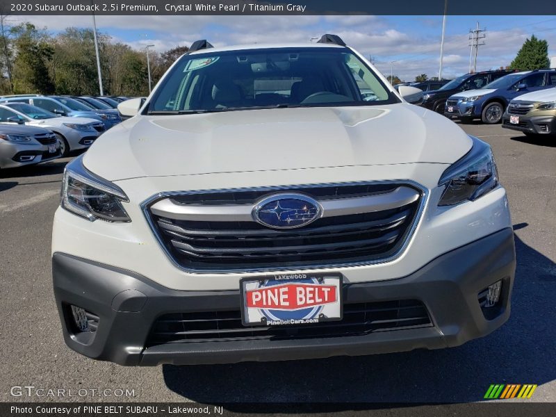 Crystal White Pearl / Titanium Gray 2020 Subaru Outback 2.5i Premium