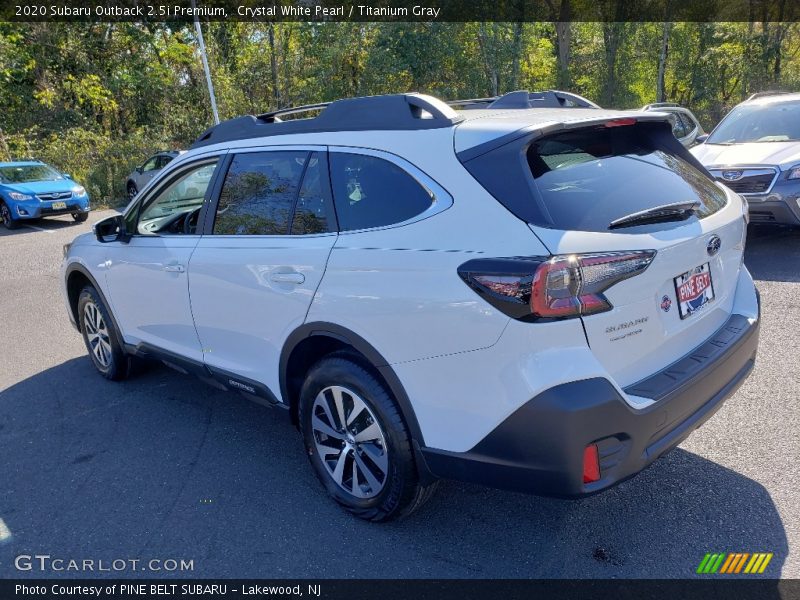 Crystal White Pearl / Titanium Gray 2020 Subaru Outback 2.5i Premium