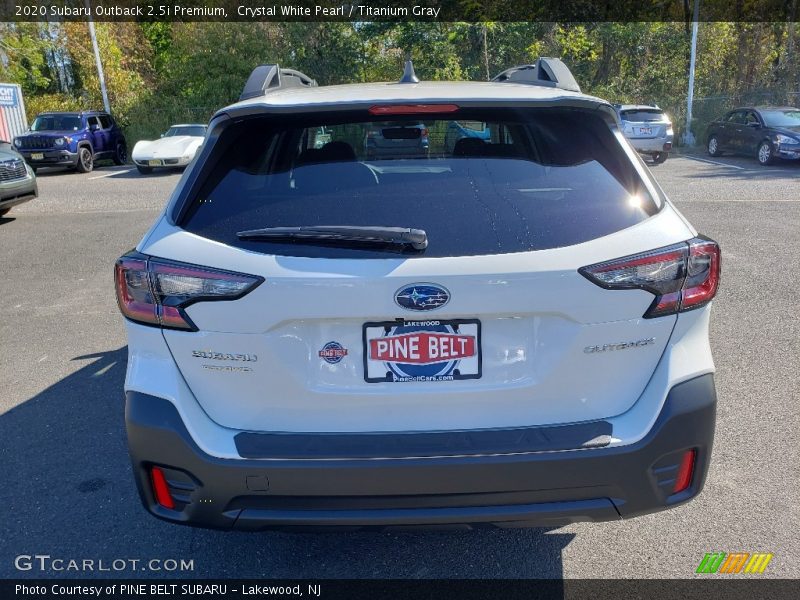 Crystal White Pearl / Titanium Gray 2020 Subaru Outback 2.5i Premium