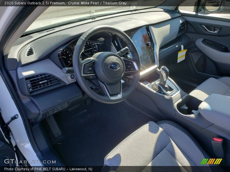 Crystal White Pearl / Titanium Gray 2020 Subaru Outback 2.5i Premium