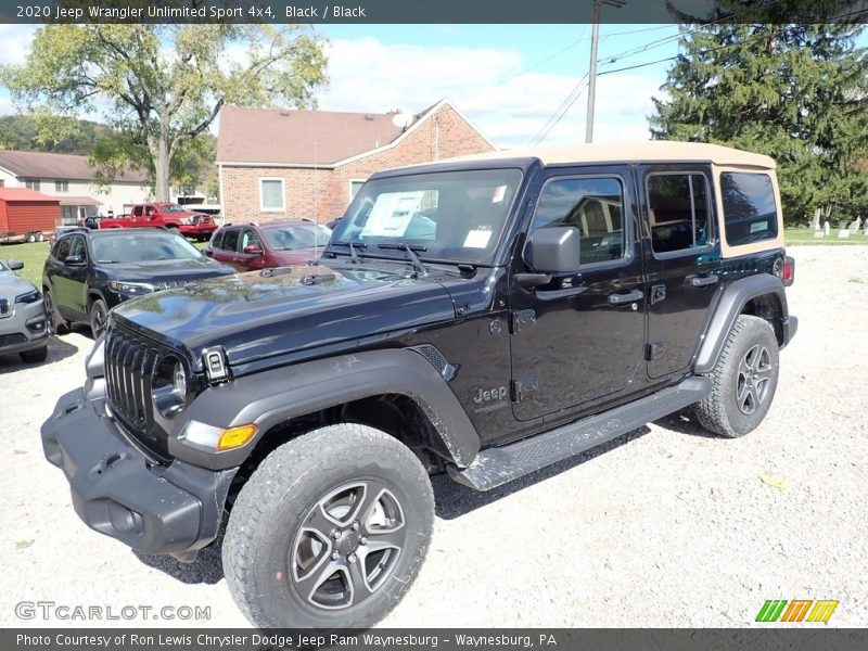 Black / Black 2020 Jeep Wrangler Unlimited Sport 4x4