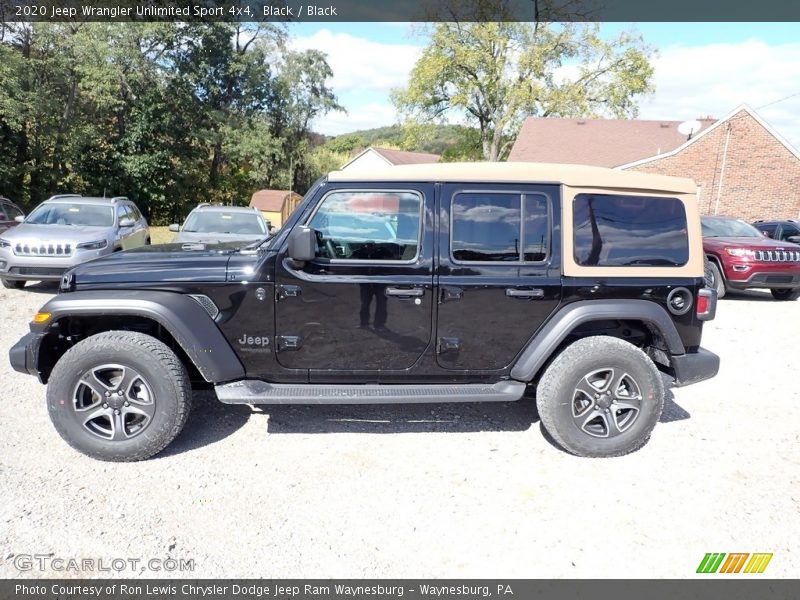 Black / Black 2020 Jeep Wrangler Unlimited Sport 4x4
