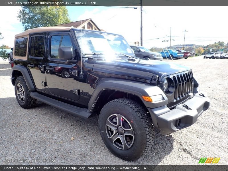 Black / Black 2020 Jeep Wrangler Unlimited Sport 4x4