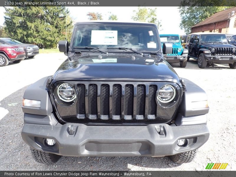 Black / Black 2020 Jeep Wrangler Unlimited Sport 4x4