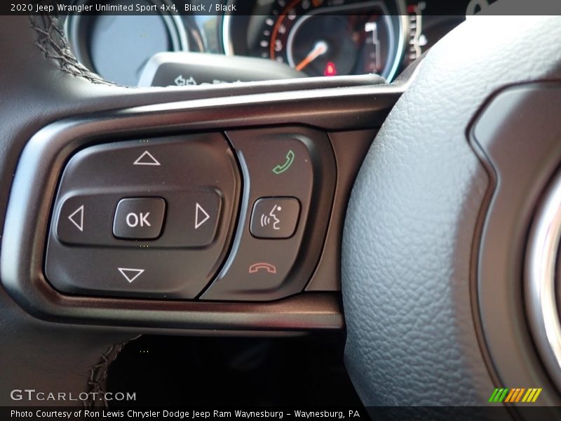 Black / Black 2020 Jeep Wrangler Unlimited Sport 4x4