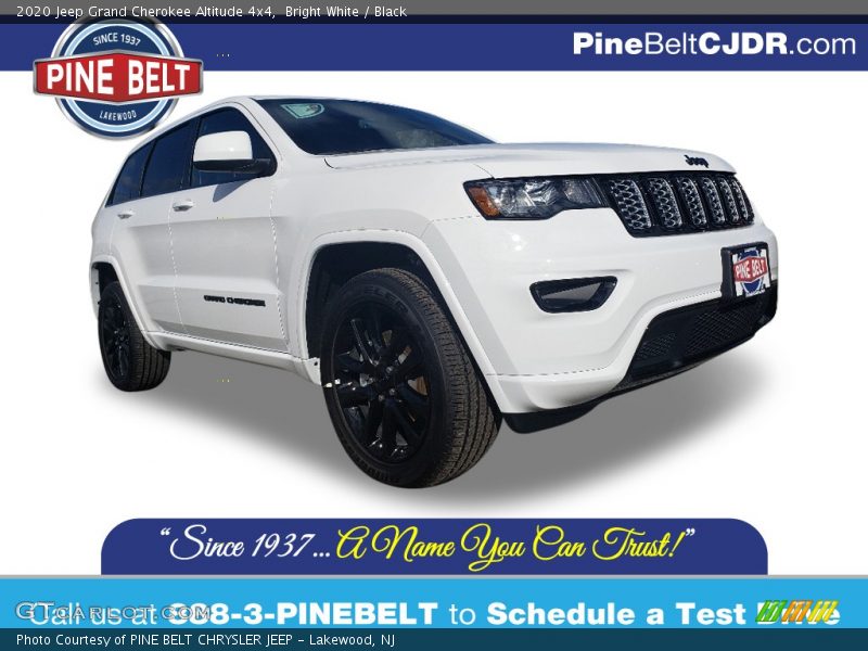 Bright White / Black 2020 Jeep Grand Cherokee Altitude 4x4