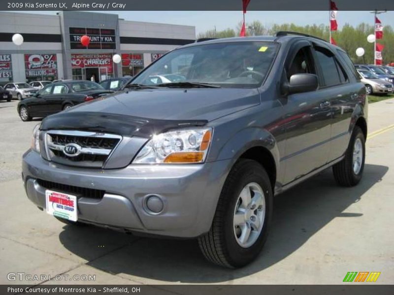 Alpine Gray / Gray 2009 Kia Sorento LX