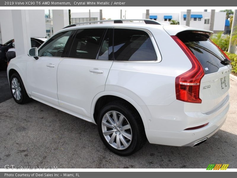 Crystal White Metallic / Amber 2019 Volvo XC90 T6 AWD Momentum
