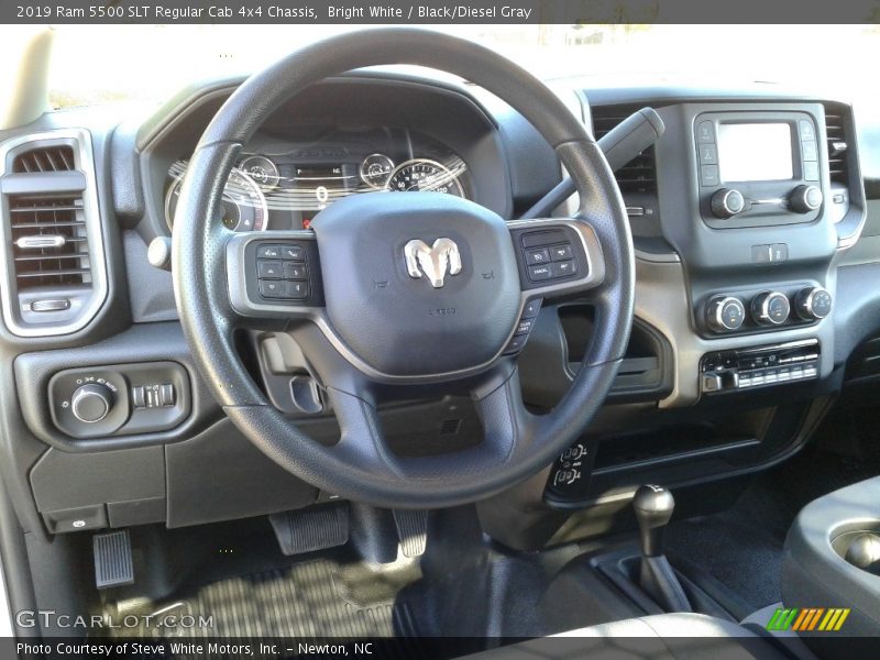 Bright White / Black/Diesel Gray 2019 Ram 5500 SLT Regular Cab 4x4 Chassis