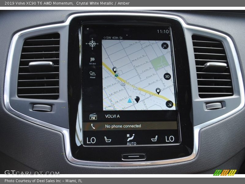 Crystal White Metallic / Amber 2019 Volvo XC90 T6 AWD Momentum