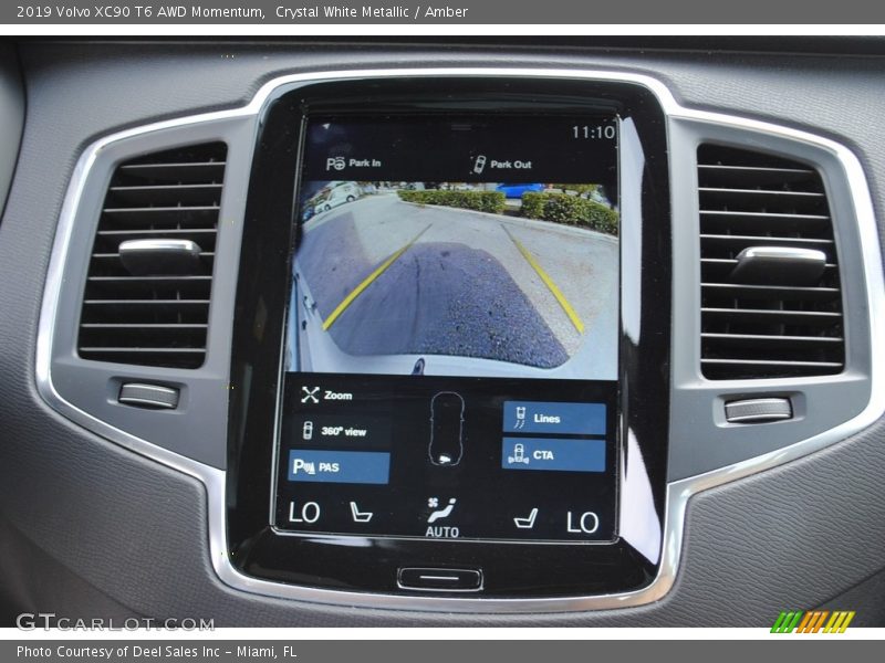 Crystal White Metallic / Amber 2019 Volvo XC90 T6 AWD Momentum