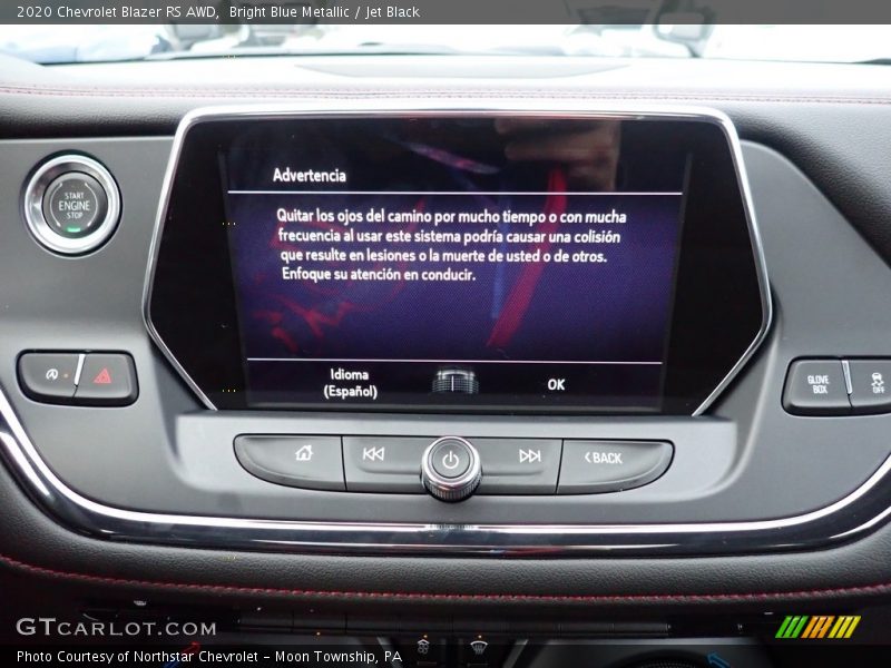 Controls of 2020 Blazer RS AWD