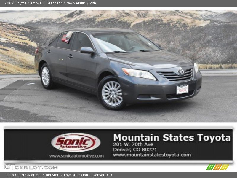 Magnetic Gray Metallic / Ash 2007 Toyota Camry LE
